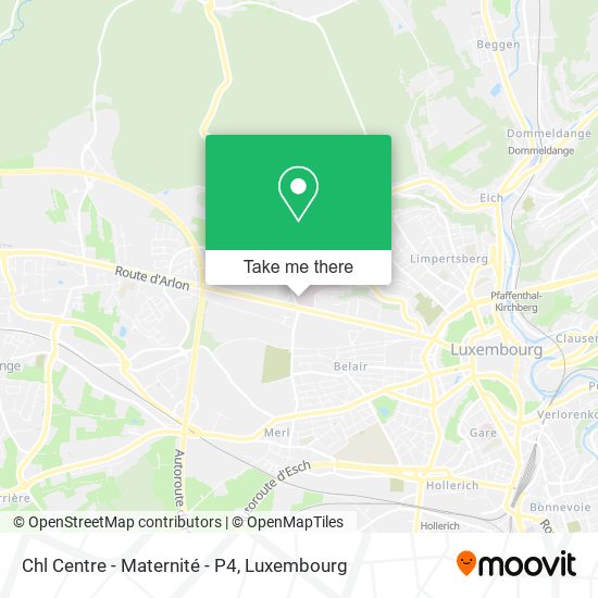 Chl Centre - Maternité - P4 map