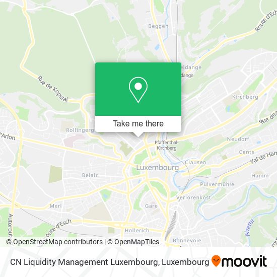 CN Liquidity Management Luxembourg map