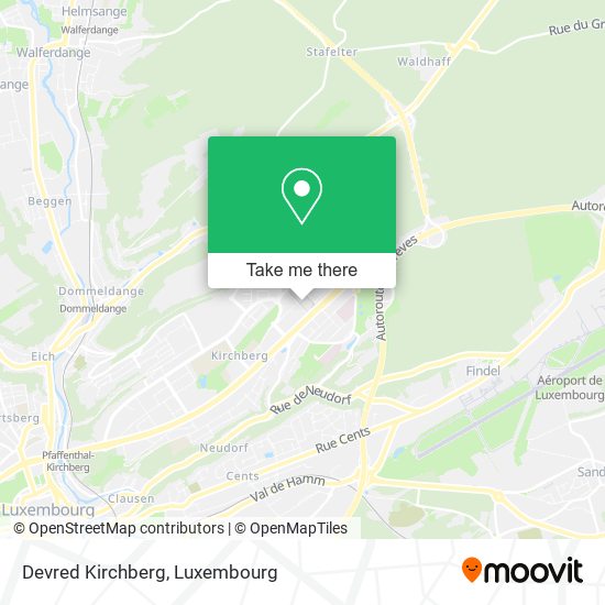 Devred Kirchberg map