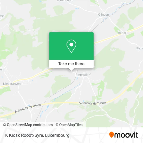 K Kiosk Roodt/Syre map