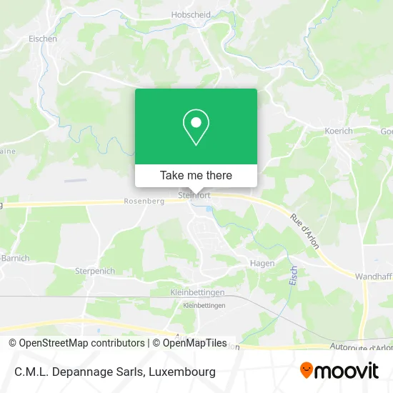 C.M.L. Depannage Sarls map