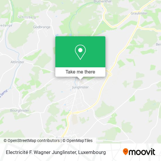 Electricité F. Wagner Junglinster map