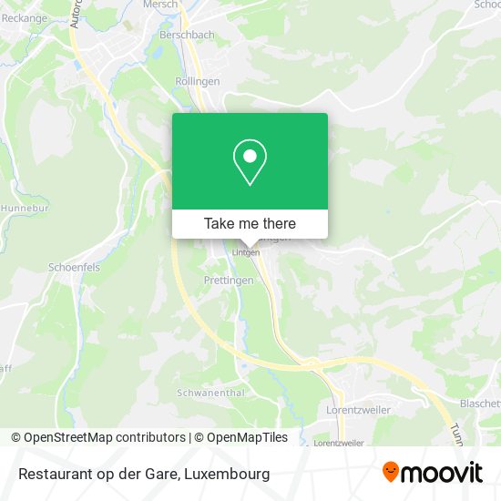 Restaurant op der Gare map