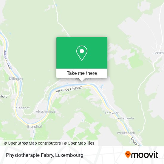Physiotherapie Fabry map