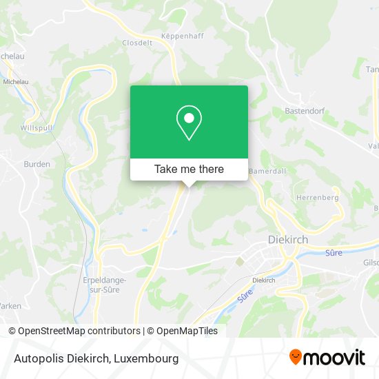 Autopolis Diekirch map