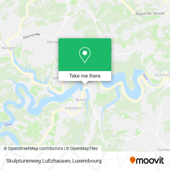Skulpturenweg Lultzhausen map