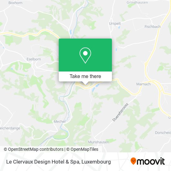 Le Clervaux Design Hotel & Spa map