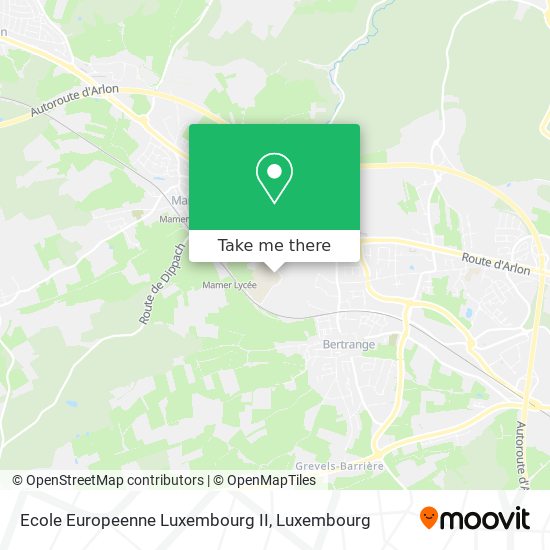 Ecole Europeenne Luxembourg II map