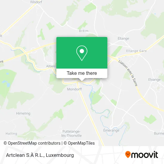 Artclean S.À R.L. map
