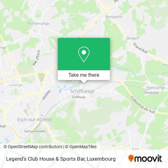 Legend's Club House & Sports Bar map