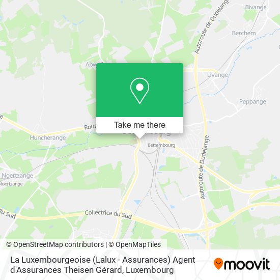 La Luxembourgeoise (Lalux - Assurances) Agent d'Assurances Theisen Gérard map