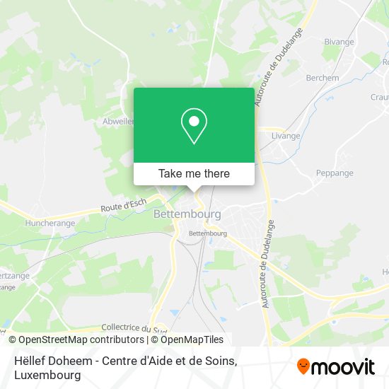 Hëllef Doheem - Centre d'Aide et de Soins map