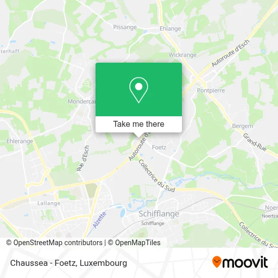 Chaussea - Foetz map