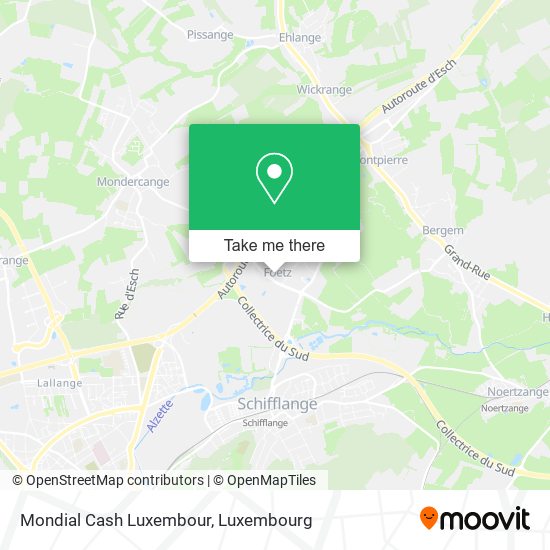 Mondial Cash Luxembour map