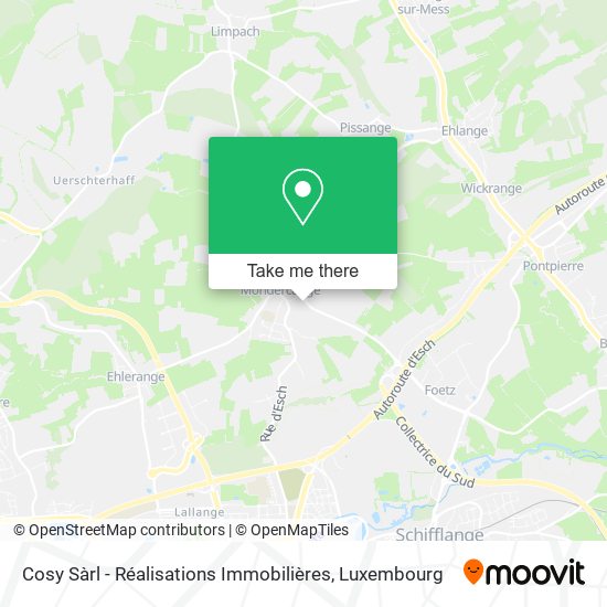 Cosy Sàrl - Réalisations Immobilières map