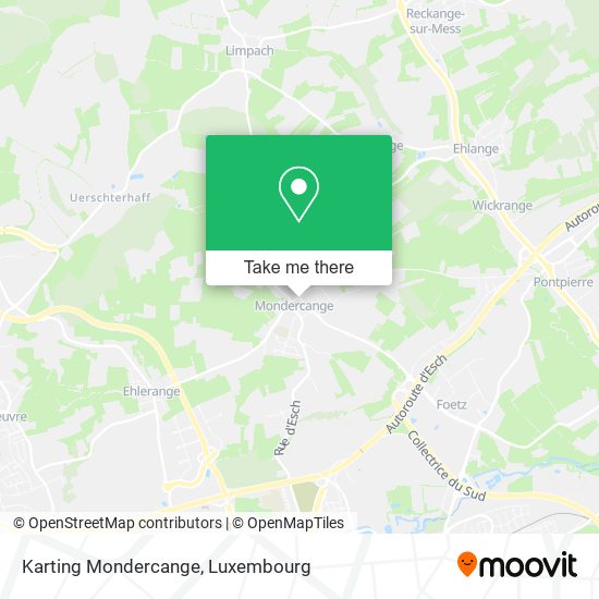 Karting Mondercange map