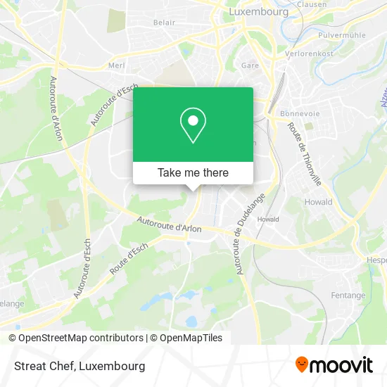 Streat Chef map