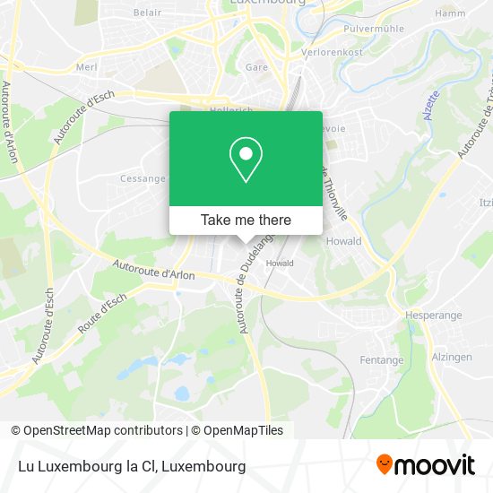 Lu Luxembourg la Cl map