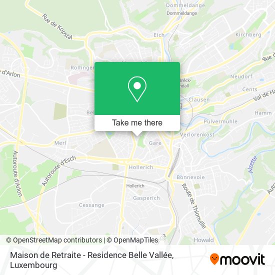 Maison de Retraite - Residence Belle Vallée map