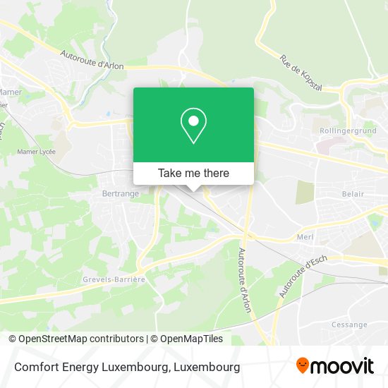 Comfort Energy Luxembourg map