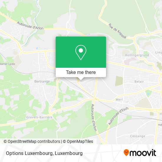 Options Luxembourg map