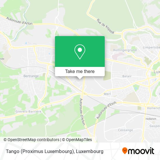 Tango (Proximus Luxembourg) map