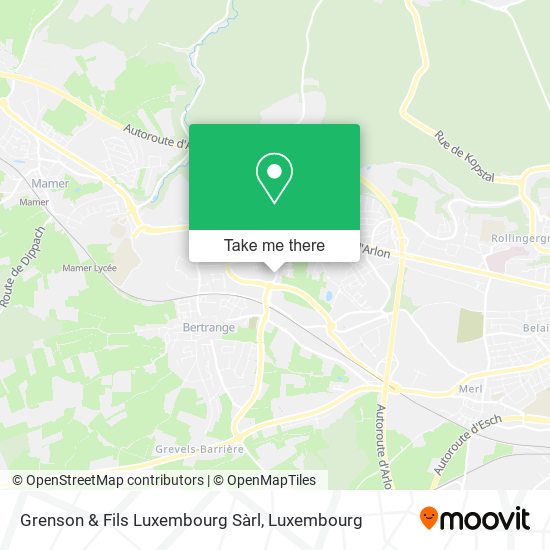 Grenson & Fils Luxembourg Sàrl map