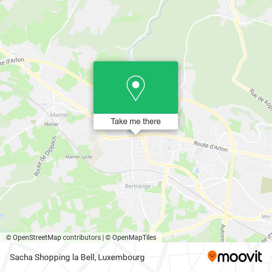 Sacha Shopping la Bell map