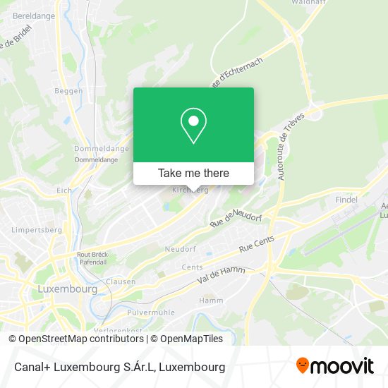 Canal+ Luxembourg S.Ár.L map