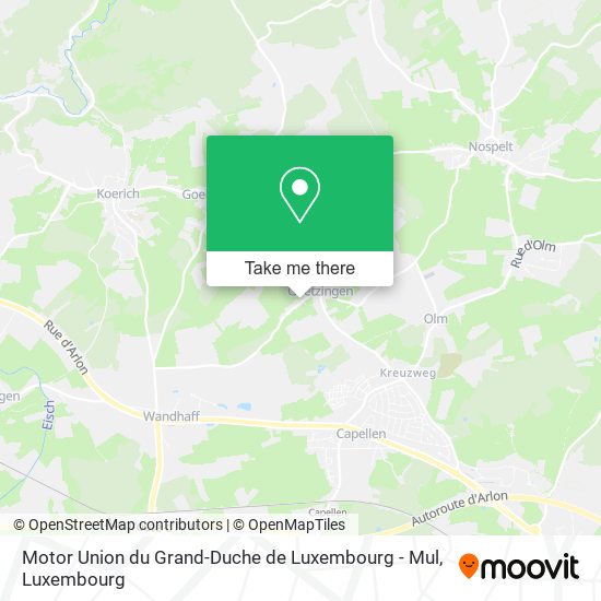 Motor Union du Grand-Duche de Luxembourg - Mul map