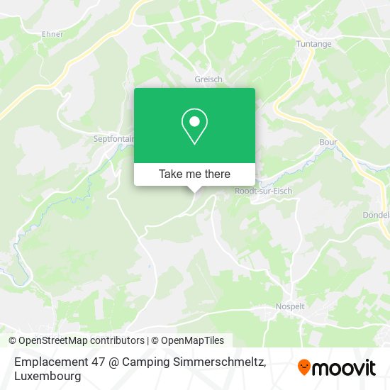 Emplacement 47 @ Camping Simmerschmeltz Karte