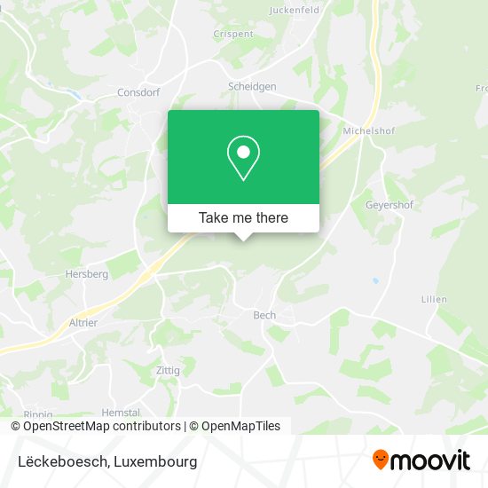 Lëckeboesch map