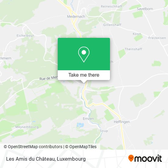 Les Amis du Château map