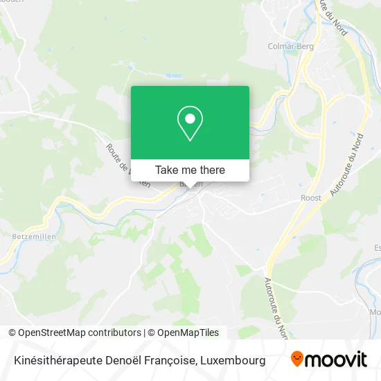 Kinésithérapeute Denoël Françoise map