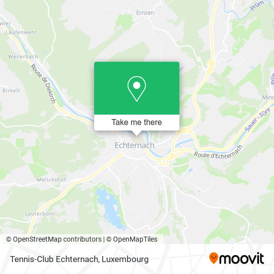 Tennis-Club Echternach map