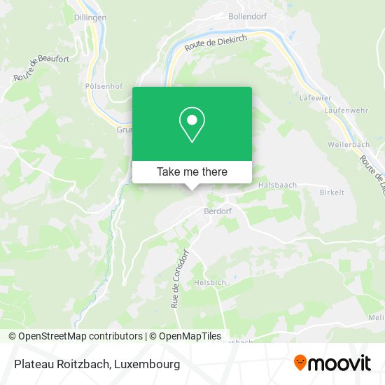 Plateau Roitzbach map