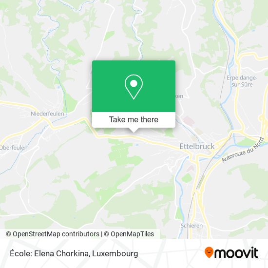 École: Elena Chorkina map