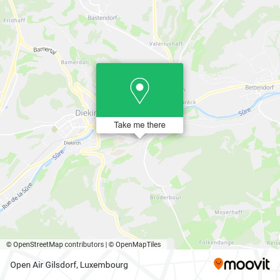 Open Air Gilsdorf map