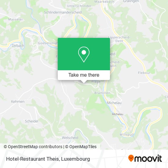 Hotel-Restaurant Theis map