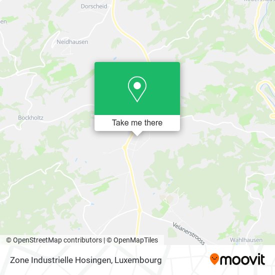 Zone Industrielle Hosingen map