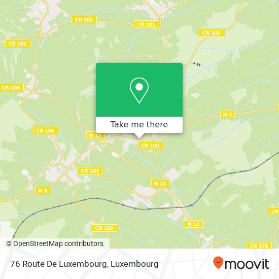 76 Route De Luxembourg Karte