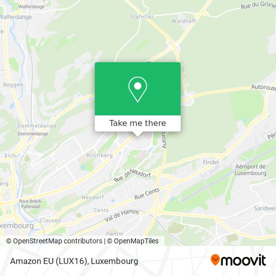 How to get to Amazon EU (LUX16) in Luxembourg City by Bus, Train or Light  Rail?