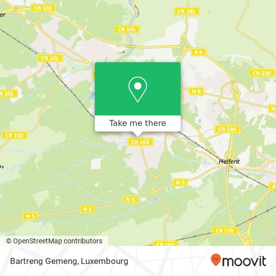 Bartreng Gemeng map