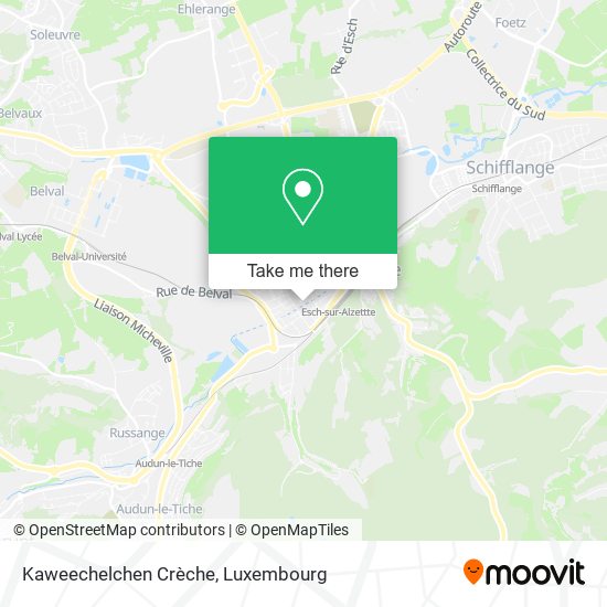 Kaweechelchen Crèche map