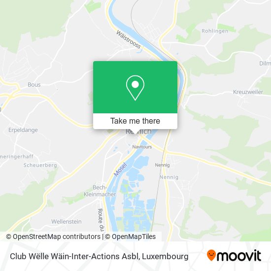 Club Wëlle Wäin-Inter-Actions Asbl map