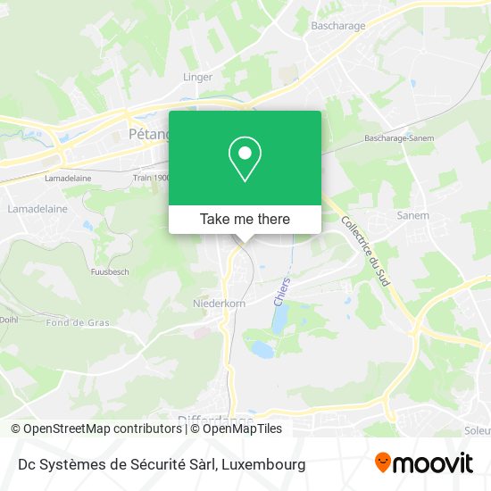 Dc Systèmes de Sécurité Sàrl map