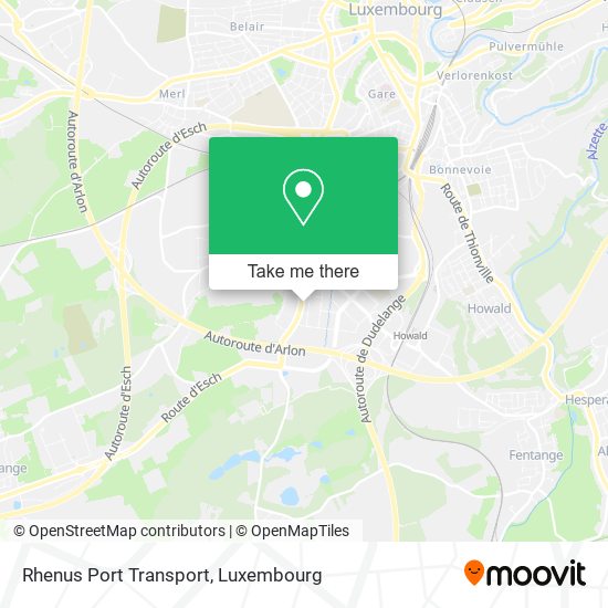 Rhenus Port Transport map
