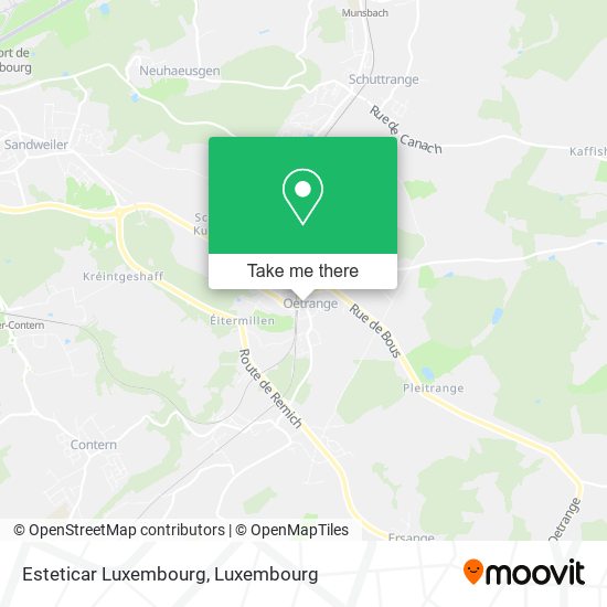 Esteticar Luxembourg map