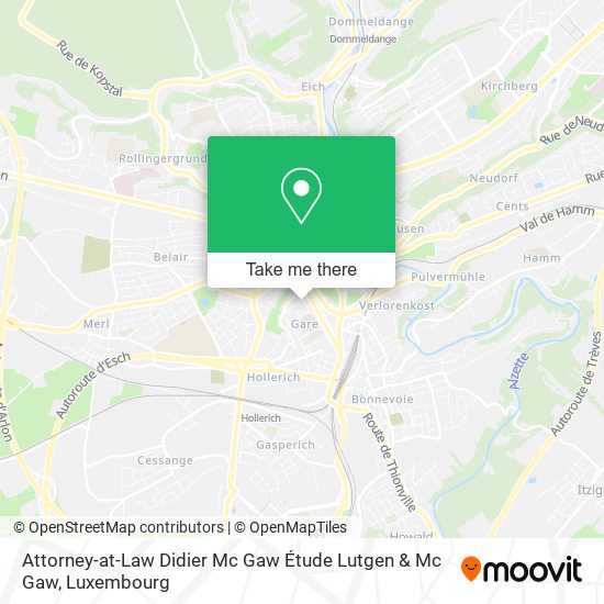 Attorney-at-Law Didier Mc Gaw Étude Lutgen & Mc Gaw map