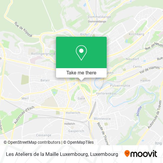 Les Ateliers de la Maille Luxembourg map